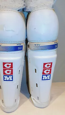 CCM  SG2 Vintage  Ice Hockey  Shin Pads  16.5  Old School Style • $29.99