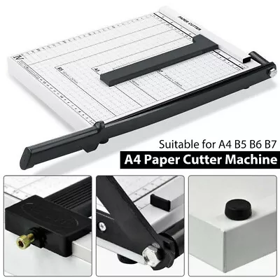 Heavy Duty Professional A4 Paper Guillotine Cutter Trimmer Machine Home Office~ • £13.49