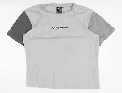 Beck & Hersey Mens Grey Cotton T-Shirt Size M Round Neck • £3.75