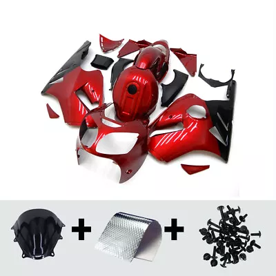 For Kawasaki ZX12R 2000 2001 Zx-12r 00 01 Red Fairings ABS Plastic Bodywork • $350.95