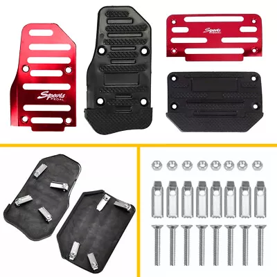 Manual Aluminium Car Auto Truck Nonslip Brake Clutch Pedal Cover Set Foot Rest • $18.79