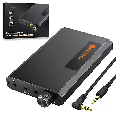 Neoteck 16-300Ω HIFI Headphone Amplifier Earphone AMP W/ 3.5mm Audio USB Cable • $30.95