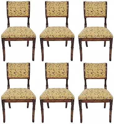 SET Of 6 ITALIAN Vintage DIRECTOIRE Style Carved DINING CHAIRS - WILLIAM SWITZER • $3950