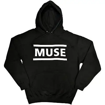 MUSE - Official Unisex Pullover Black Hoodie: White Logo • $35.70