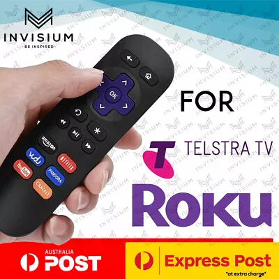 Replacement ROKU 4 3 2 1 Telstra TV & TV2 Remote Control NETFLIX BUTTON AU Stock • $10.50