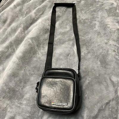 $24.99 • Buy Polaroid 600 Black Leather Camera Bag Case W/ Adjustable Shoulder Strap Vintage