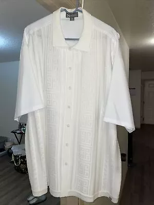 Silver Silk Dress Shirt • $20