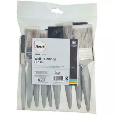 Harris Essentials Paint Brush Decorating 10 Pack Set - Emulsion Wall & Ceilings • £11.49