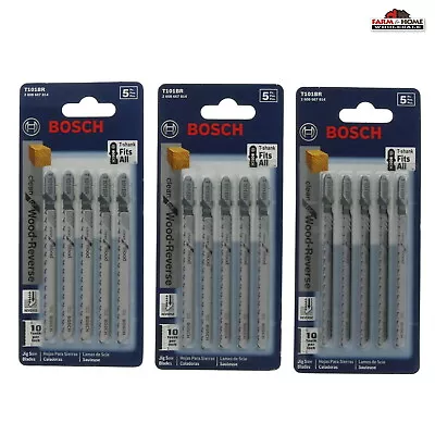 15 Bosch T-Shank Reverse Jig Saw Blades 4  10TPI ~ New • $29.95