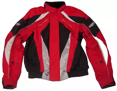 Spada Red Motorbike Textile Jacket M Medium Black Fabric Motorcycle Bike • $42.94