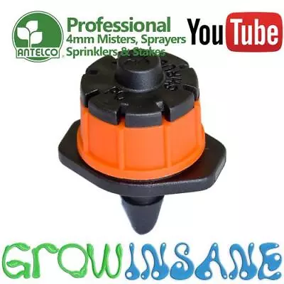 Antelco Shrubbler PC Barbed Garden Micro Irrigation 360 Dripper Sprinkler System • £3.29