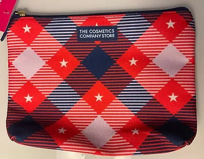 THE COSMETICS COMPANY STORE 100% POLYESTER Red/White/Blue TRAVEL/COSMETIC BAG BN • $9.09