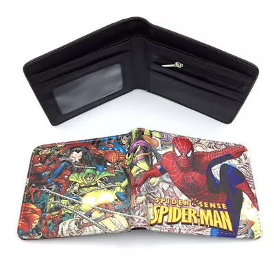 Marvel Spiderman Wallet Purse Spider Man Superhero.Card Holder Bag Pouch Gifts. • £10.65