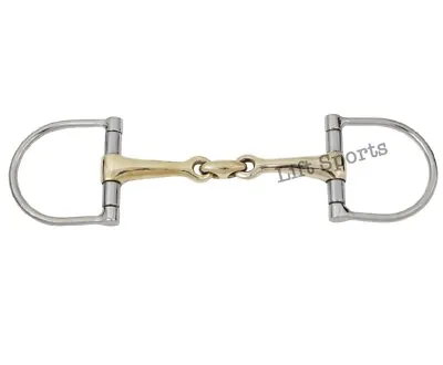 D Ring Snaffle Bit Horse Riding Double Jointed Lozenge Fat Stainless Steel New • $27.99