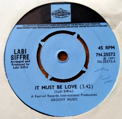 £1.20 • Buy Labi Siffre ~ It Must Be Love (Madness) 7'' Vinyl 1971 [4 For £2 Postage]