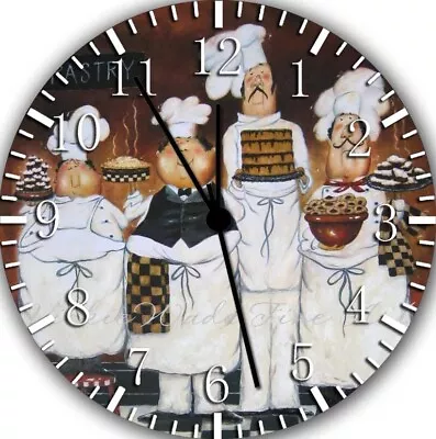 Chef Kitchen Wall Clock G60 Personalized Option With Adding Name • $22