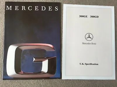 Mercedes Benz 300GE 300GD  Brochure 1990/91 In VGC With UK Specifications  • $33.51