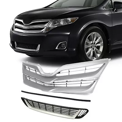 Upper & Lower Grille + Grille Molding For Toyota Venza 2013 2014 2015 2016 • $86