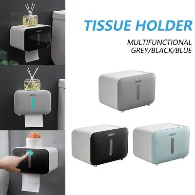 $20.36 • Buy Roll/Draw Paper Dispenser Toilet Paper Holder Tissue Box Shelf Storage Rack