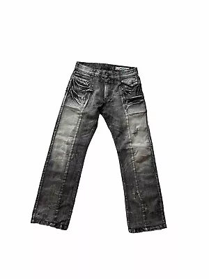 Khoon Japanese Brand Bleached Denim Black Jeans Size 30 • $30