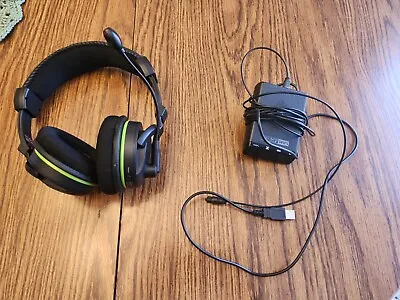 Turtle Beach Ear Force X42 Wireless Surround Dolby Gaming Headset Xbox360 Read! • $25