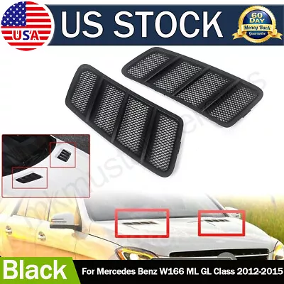 For Mercedes Benz 2012-2015 W166 GL350 450 Front Left+Right Hood Air Vent Grille • $31.21