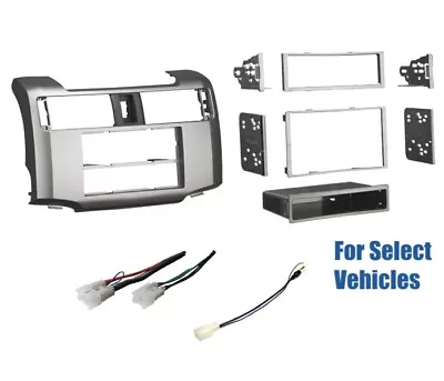 Silver Car Stereo Radio Dash Wire Kit Combo For Some 2014-2019 Toyota 4 Runner • $59.95