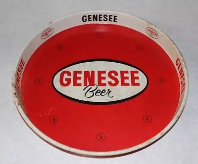 Vintage Genesee Metal Bar Beer Drink Tray 12  Diameter. Genesee Beer Tray • $19.99