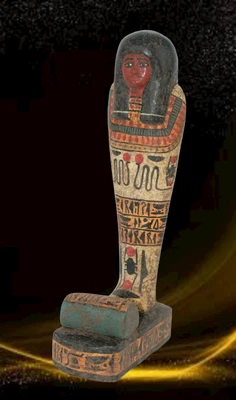$135 • Buy Rare Ancient Egyptian Pharaonic Ushabti Wood Coffin Osiris Statue BC