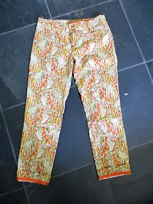 Anthropologie Cartonnier Paisley Cropped Straight Pants   Size S • $19.95