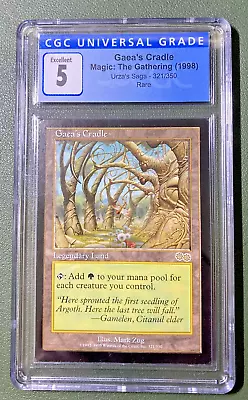 Gaea's Cradle Urza's Saga Rare CGC 5 EX MTG Magic The Gathering Hard_8s_Magic • $999.99