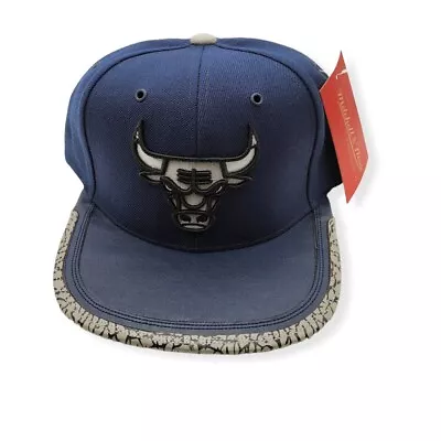 Chicago Bulls Mitchell & Ness Day 3 Navy Adjustable Snapback Hat Cap • $38.99