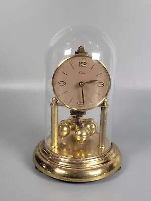 Anniversary Torsion 400 Day Mantel Clock Under Glass Dome For Restore Kern • £30