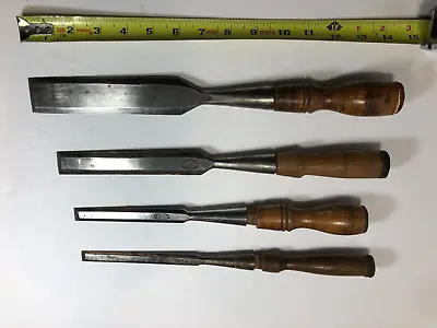 ~d. R. Barton Rochester Ny~ 1832~long Thin Paring~socket Chisel Set~ • $269