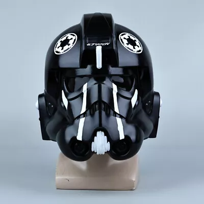 Cosplay Star Wars TIE Fighter Pilot Helmet Full Head Halloween Masks Props PVC • $47.30