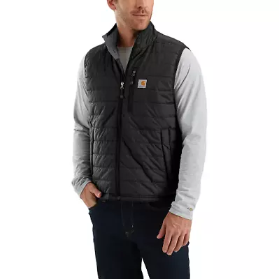 Carhartt Black Rain Defender Relaxed Fit Insulated Vest M- Regular • $34.99