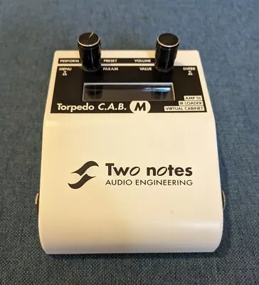 Two Notes Torpedo C.A.B. M+ Virtual Cabinet Simulation & IR Loader Pedal - Boxed • £150