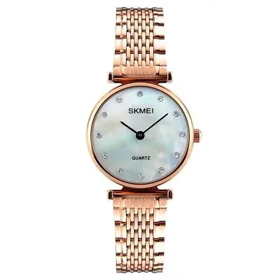 £39.99 • Buy Rose Gold Watch Diamond Look With Mother Of Pearl Ladies Girls Quick UK Dispatch