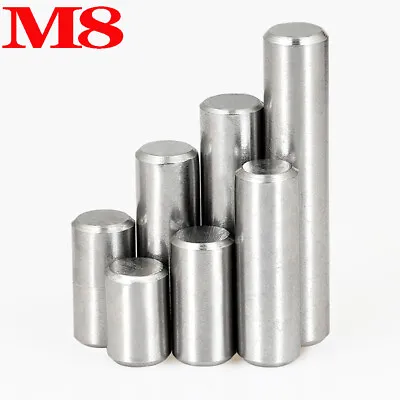 M8 (8mm) Metric Hardened & Ground Steel Dowel Pins 16mm-100mm Long High Strength • $1.79