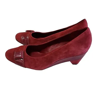 EASY STEPS Osaka Shoes Leather Upper Womens Red Slip On Size 8C US/AU 38.5 EU  • £30.96