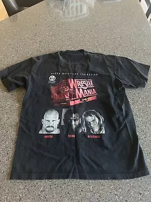 Mike Tyson Stone Cold Shawn Michaels WrestleMania XIV 14 *2side Shirt Funny Gift • $32.95