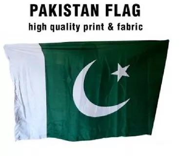 Pakistan Pakistani Flag 2.75 X 1.95 FT  100% Polyester - Commonwealth Country • £3.10