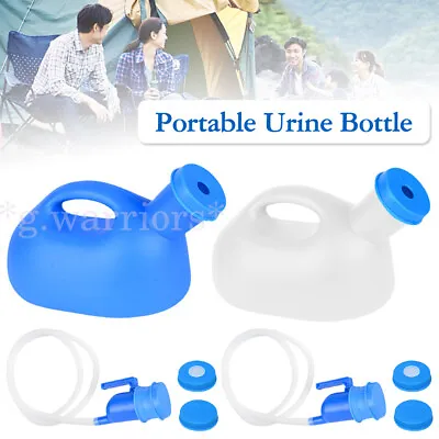 2000ml Portable Male Men Car Urinal Urine Pee Bottle Camping Travel + Tube • £8.84