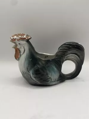 Vintage Rooster Creamer Pitcher Farmhouse Chippy • $25