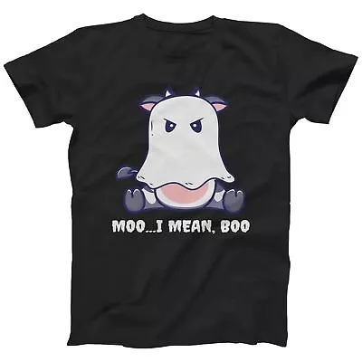 Funny Halloween Cow T-Shirt Men's Women's Kids | Boo.. Sorry I Mean Moo (S-5XL) • £10.99