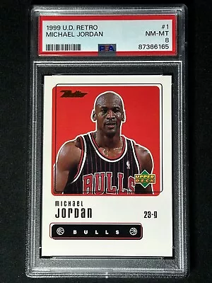 1999 Upper Deck Retro Michael Jordan #1 PSA Graded Card Chicago Bulls HOF • $19.95