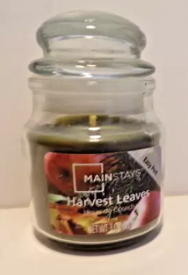 Mainstays Harvest Leaves Jar Candle 3 Oz  Green NEW! • $3.99