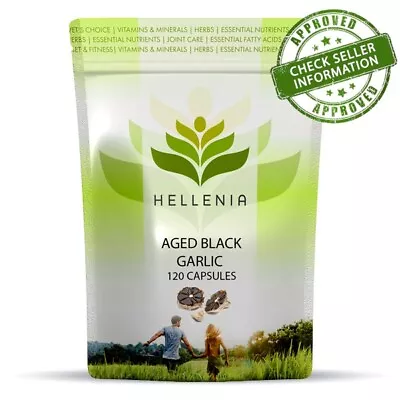 Hellenia Aged Black Garlic 12000mg - 120 Capsules • £10.90