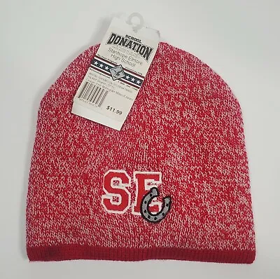 Stanhope Elmore High School Mustangs Knit Beanie Cap Hat Adult One Size Nwt • $9.95