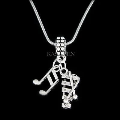 ~Xylophone~ Bell Kit Set Marimba Percussion Music Note Necklace Birthday Jewelry • $34